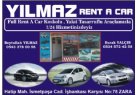 YILMAZ RENT A CAR Sivas Geneli Araç Kiralama Firmaları